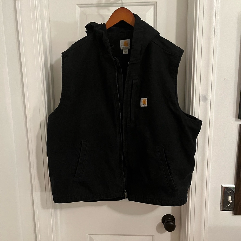 Carharrt Fleece Lined Hooded Vest